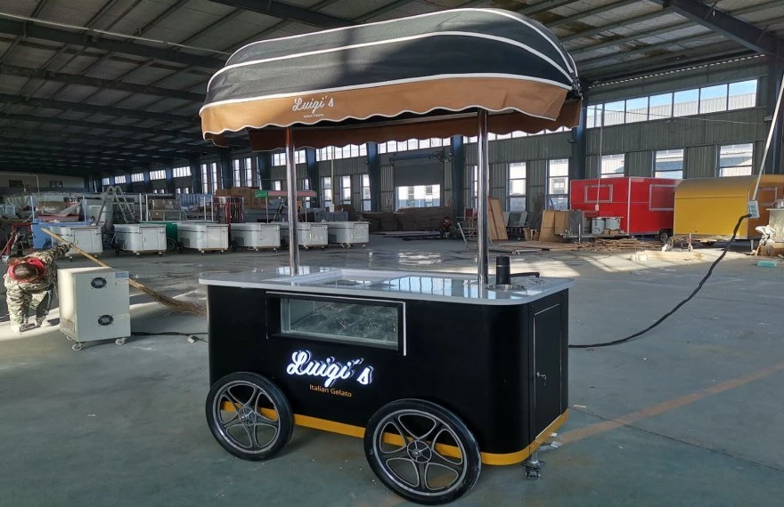 italian ice cream cart